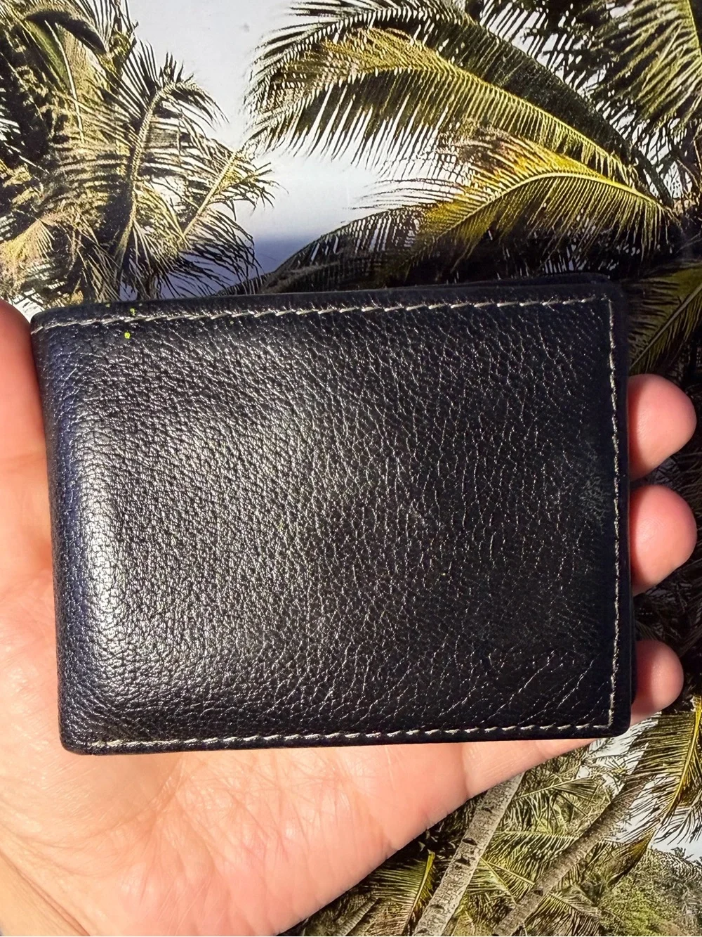 Timberland Black Leather Men's Bifold Wallet